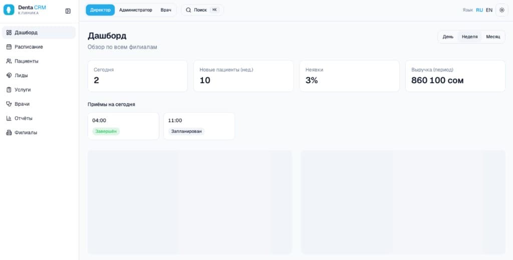 CRM для клиники